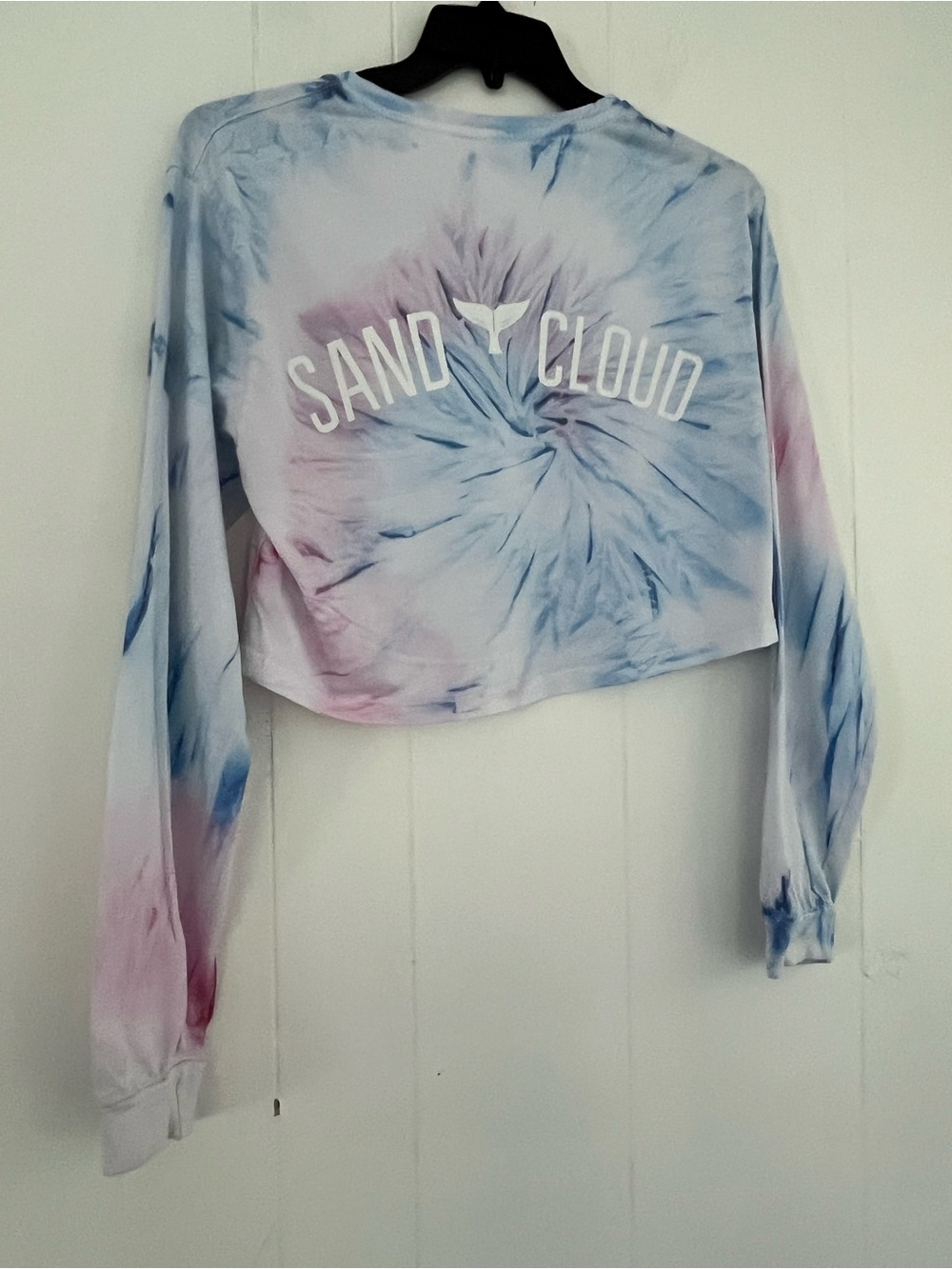 Sand Cloud Tie-Dye Long Sleeve Crop Top Size Medium